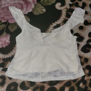 White lace summer top